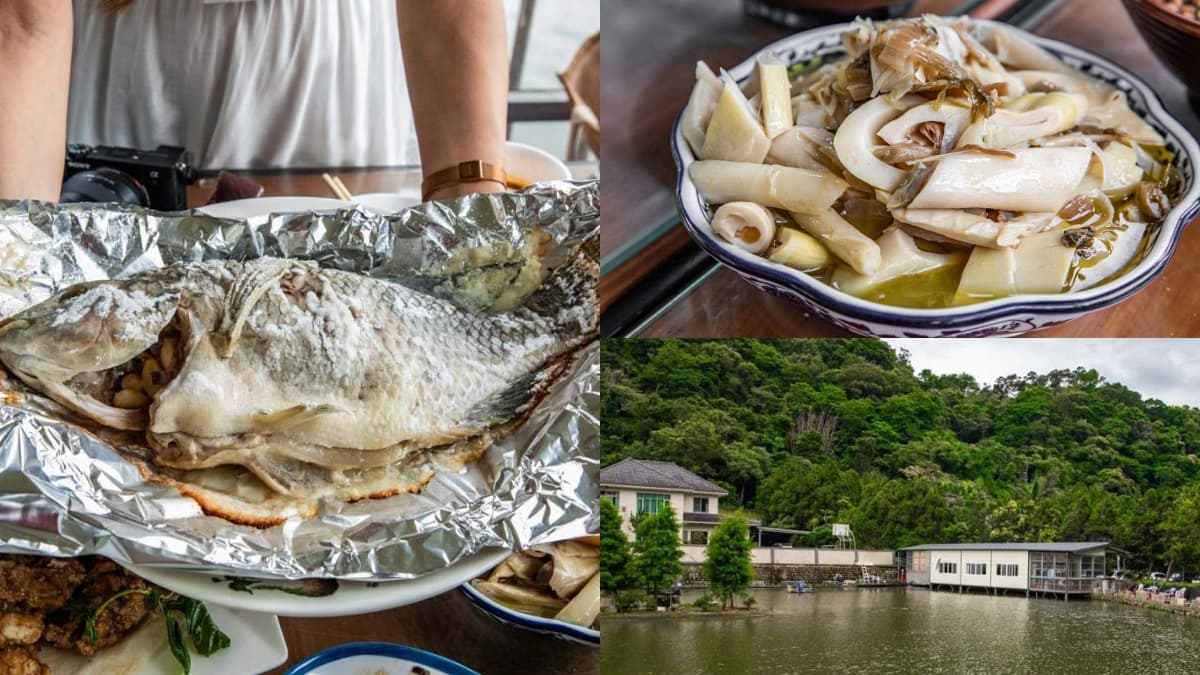 龍潭隱藏版「水上客家菜」！老饕最愛現撈仔鮮魚，客家悶筍、梅干扣肉都必點